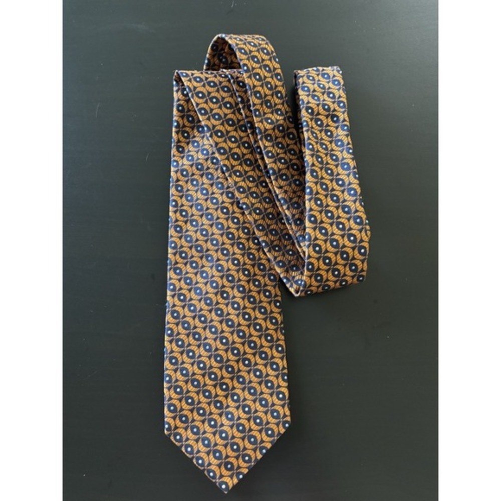 Vintage Robert Talbott Best Of Class Tie Necktie Circular Abstract Print AOP